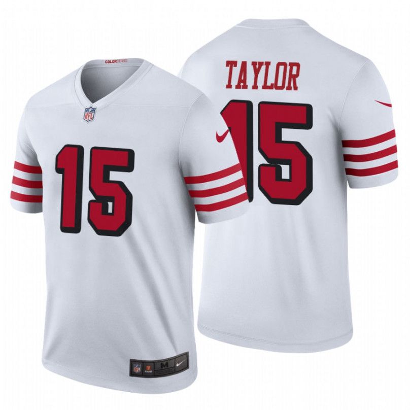 Men San Francisco 49ers #15 Trent Taylor Nike White Color Rush Legend Player NFL Jersey->san francisco 49ers->NFL Jersey